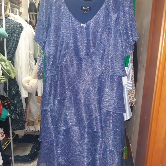 SLNY sparkle ruffle dress - Picture 7 of 9